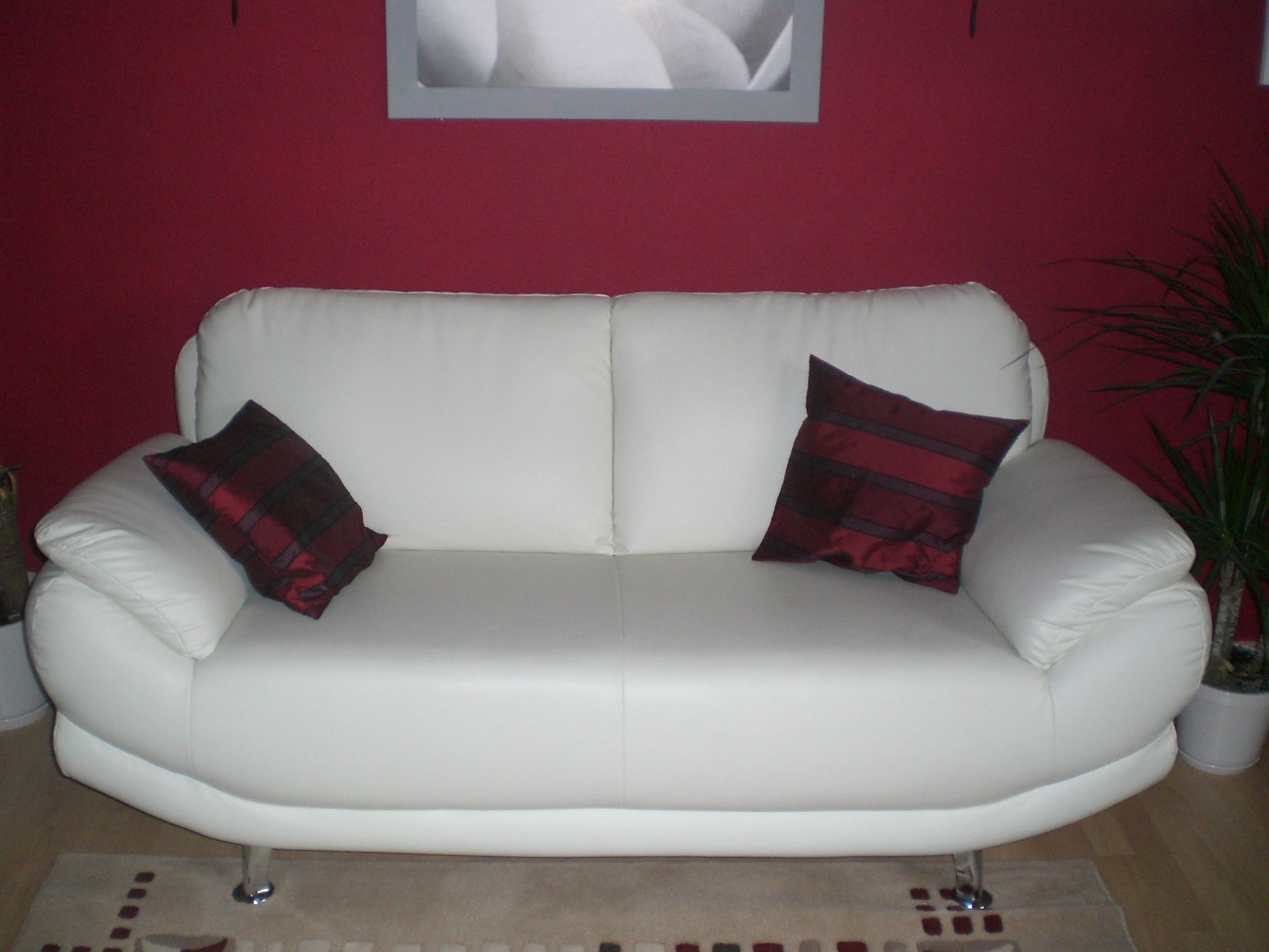 Moderne ledercouch fast neu polster, sessel, couch