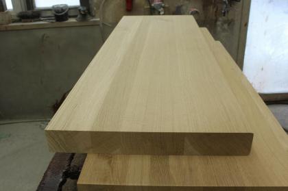 HOLZTREPPENSTUFEN MASSIVSTUFEN EICHENHOLZ BEIZE UNBEMALT 100x28x4cm