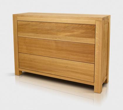 VERA KOMMODE MIT SCHUBLADEN EICHENHOLZ MASSIVHOLZMÖBEL HOLZSCHRANK 110x78x40cm