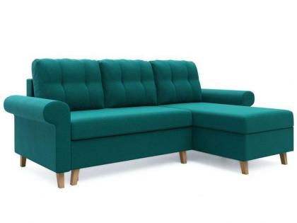 Ecksofa ausziehbar mit Schlaffunktion mit Kissen Sofas Couch Oslo Schlafsofa