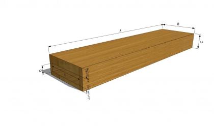FREITRAGENDE SCHWIMMENDE MASSIVHOLZTREPPEN ESCHENHOLZ 100x28x12cm