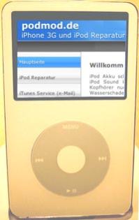 PODMOD Service- und Supportcenter für iPods