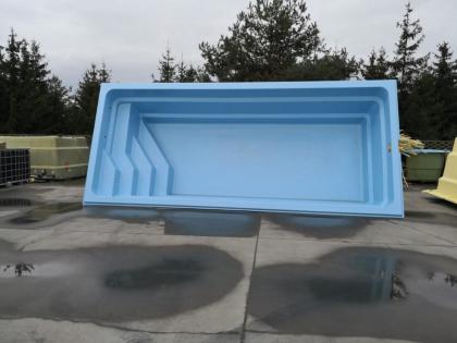 Schwimmbecken, Gartenpool CAIMAN 7, 1 x 3, 1 x 1, 55 m