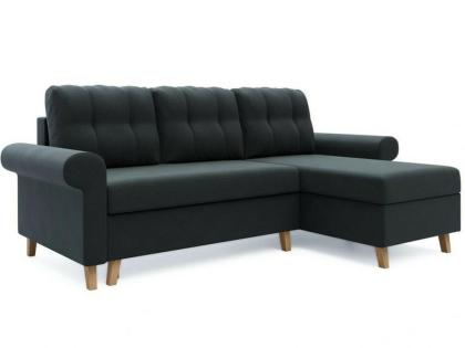 Ecksofa ausziehbar mit Schlaffunktion mit Kissen Sofas Couch Oslo Schlafsofa