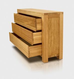 VERA KOMMODE MIT SCHUBLADEN EICHENHOLZ MASSIVHOLZMÖBEL HOLZSCHRANK 110x78x40cm