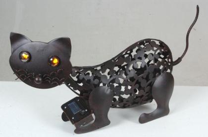 Hund, Solarbeleuchtung, Gartendekoration, leuchtenden LED-Augen