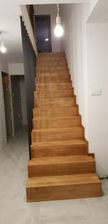 MASSIVHOLZ STUFE 85x24(+4)x4cm + SETZSTUFEN TREPPENSTUFEN FALTTREPPE