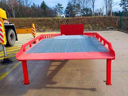 Transportable Auffahrrampe AUSBAU von Hersteller