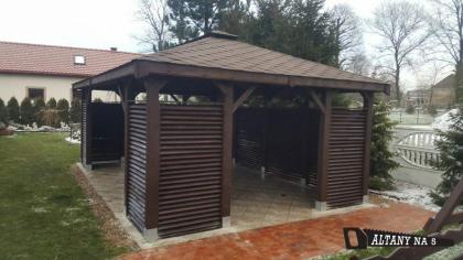 GARTENHAUS GDANSK GARTENLAUBE KLEBEDACH HOLZ KIEFERNHOLZ HOLZPAVILLON 6x4m