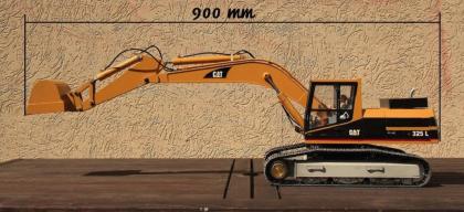 Bagger Eigenbau Cat 325 L Kettenbagger RC Modell Top Zustand