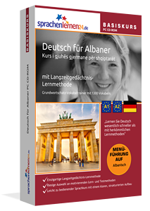 Deutsch lernen für Albaner Deutschlernen mit Menüführung auf Albanisch 