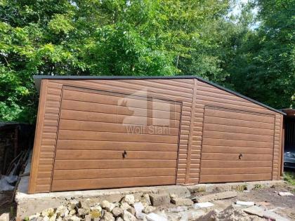  Blechgarage 7x5m Doppelgarage Metallgarage Fertiggarage Transport + Aufbau grat