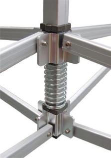 SUPER Faltzelt Aluminium ALU LUX 50 6, 0 x 4, 0 Meter