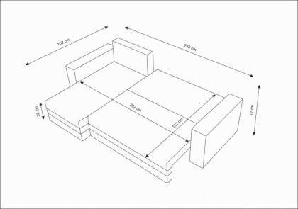 Sofa Wohnzimmersofa Schlafsofa ausziehbar Ecksofas mit Schlaffunktion 4 Farben