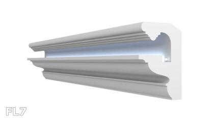 Stuckleiste FL 6M-24M Polystyrol Hartschaum indirekte Beleuchtung Lichtprofile