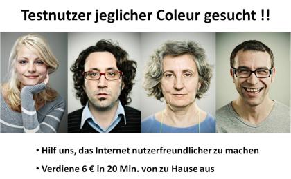 Werde Webseiten-Tester und verdiene 6 € in ca. 30 Minuten