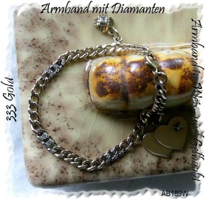 Schmuck, Goldarmband mit Diamanten