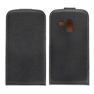 Samsung Galaxy S Duos S7562 Hülle Flip Case Schwarz