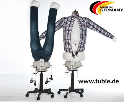 Mit der TUBIE Hemdenbügelmaschine macht Bügeln Spaß