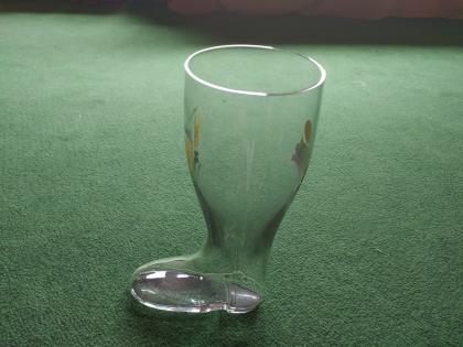 Bierstiefel mit Aufdruck
