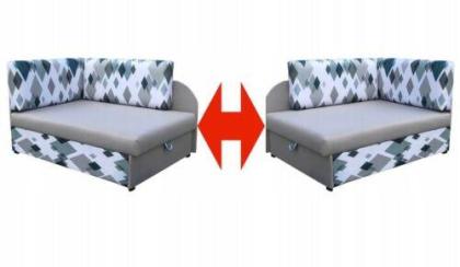 Ecksofa Kindersofa Schlaffunktion Kissen links/ rechts Jugendcouch bis 163 cm Ki