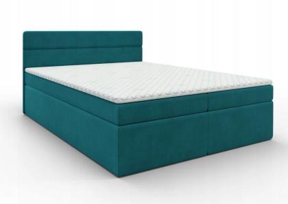 Kontinentales Bett mit Stauraum Farbauswahl mit Matratze 160x200