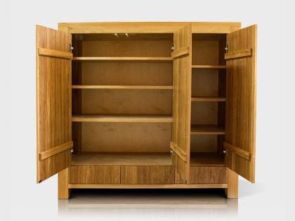 SIMON KLEIDERSCHRANK AUS EICHENHOLZ MASSIVHOLZ HOLZ MÖBEL MASSIVMÖBEL
