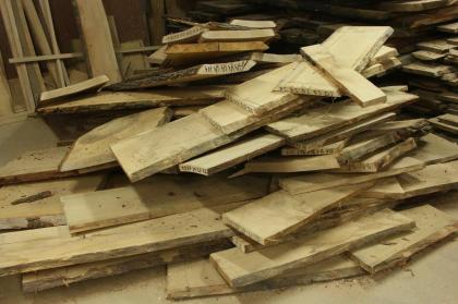 HOLZTREPPENSTUFEN HOLZSTUFEN EICHENHOLZ MASSIVHOLZTREPPE UNLACKIERT 85x28x4