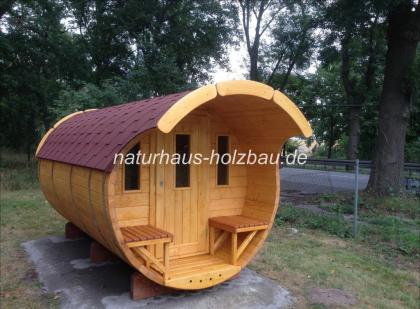 Hochwertige Fasssauna, Sauna Pod, Campingpod, Schlaffässer, Campingfass
