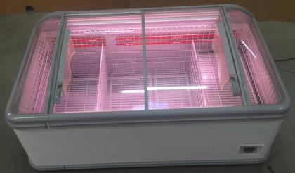 Kühltruhe Tiefkühltruhe Gefriertruhe AHT MIAMI 185 R290 mit AHT LED Beleuchtung