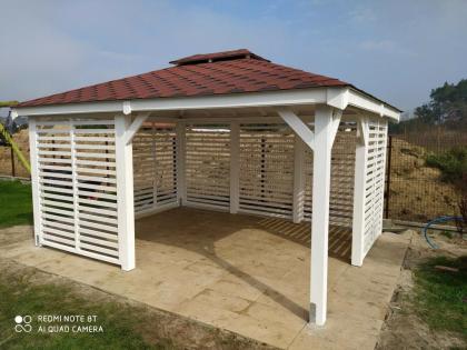 3-ECK GARTENHÄUSER CIECHANÓW HOLZGARTENLAUBE PAVILLON KIEFERNSCHUPPEN 3, 5x4, 5m