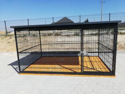 Hundezwinger 3x2 goldene Eiche/ Walnuss
