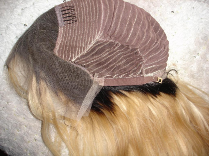 TOP VIRGIN ECHTHAAR Perücke LACE Front Wig Hellblond Rosé NEU Deutschland
