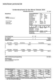 Lohnabrechnung / Gehaltsabrechnung Online-Service