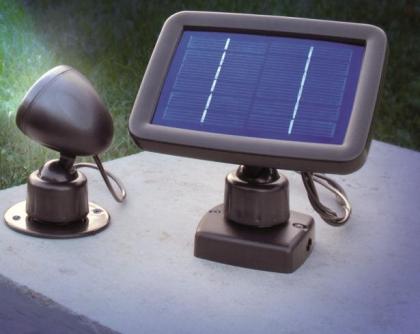 Solar Strahler, 3er-Set, jeweils 3 weiße LED, Dauerlicht