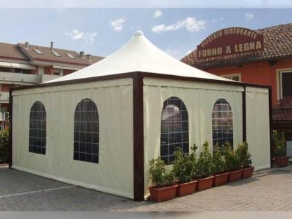 Pavillon Zelt Stahl personalisierte Farben professionell neu 6x6 Garden Café Hot