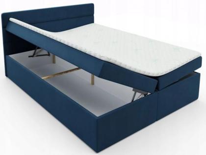 Kontinentales Bett mit Stauraum Farbauswahl mit Matratze 160x200