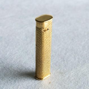 Dunhill 18kt goldenes Feuerzeug! mit Box, Anleitung und Original-Feuersteinpaket