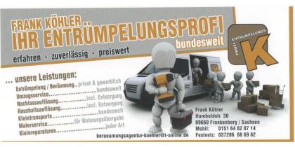 Entrümpelungen Haushaltsauflösungen Wohnungsauflösungen