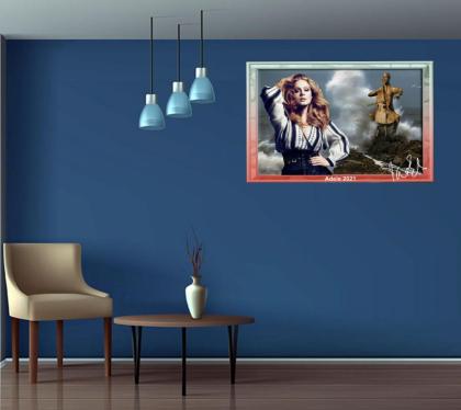 ADELE Phantasie am Meer. Star, Souvenir. Super Deko. Wandbild. Neuheit. Geschenk