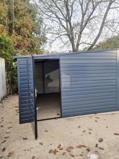 Blechgarage 4x6m Metallgarage Fertiggarage Lieferung und Montage kostenlos GP112