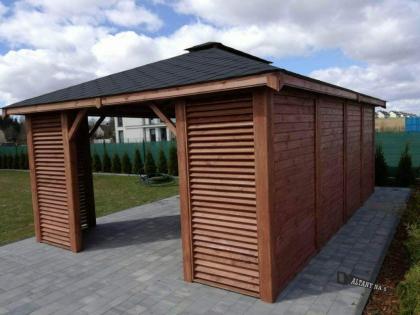 GARTENHAUS HOLZ FÜR DEN AUßENBEREICH HOLZPAVILLON KIEFERNSCHUPPEN 6x4m