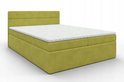 Kontinentales Bett mit Stauraum Farbauswahl mit Matratze 160x200