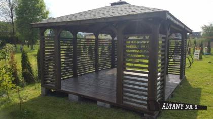 3-ECK GARTENHÄUSER CIECHANÓW HOLZGARTENLAUBE PAVILLON KIEFERNSCHUPPEN 5x4m