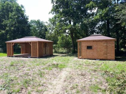 3-ECK GARTENHÄUSER MIELNO HOLZGARTENLAUBE PAVILLON KIEFERNSCHUPPEN 3x4m