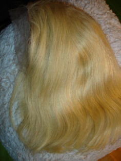 Lace Front Wig - ECHTHAARPerücke Bob-Style 613 Hellblond NEU