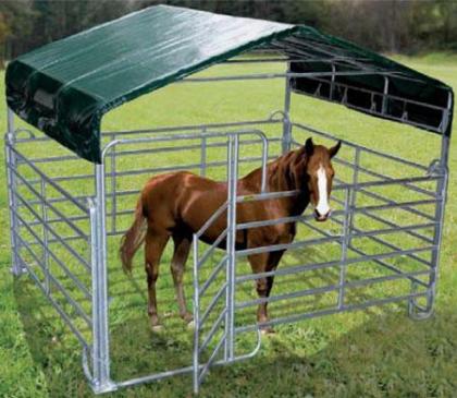 Mobiler Panelunterstand als günstiger Wetterschutz