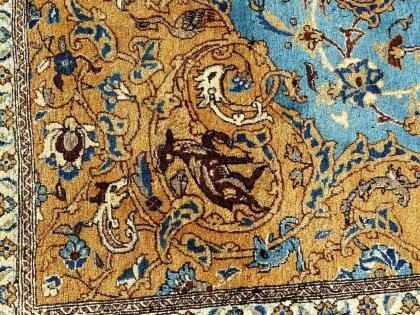 Orientteppich Isfahan mit Seide 130 J. alt, T125