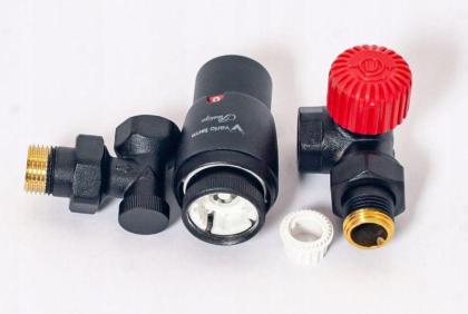 Heizkörper Thermostatkopf Mittelanschluß Anthrazit Chrom Weiß Gold Schwarz