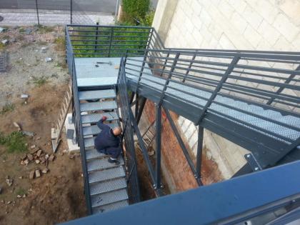 Metalltreppen Massive Aussen Geländer Edelstahl Balkon